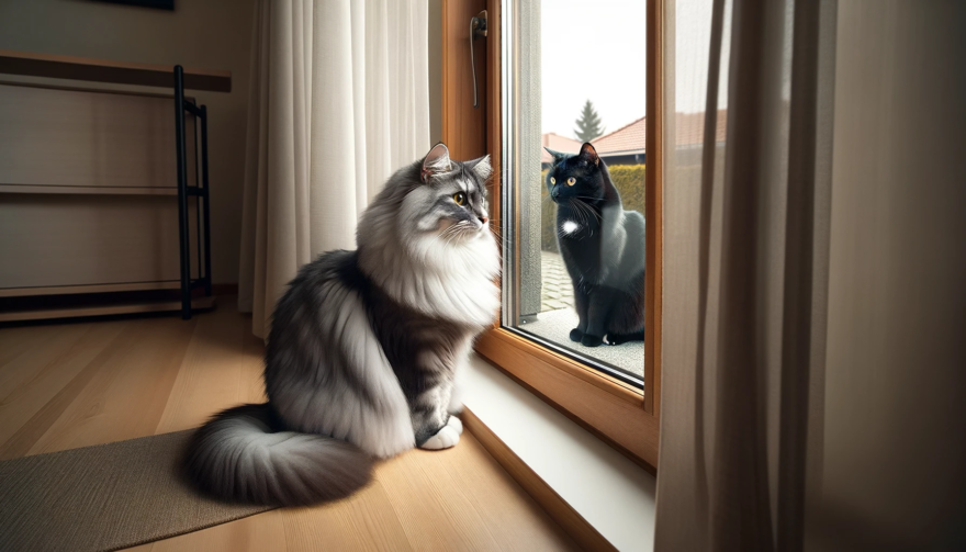 室内で暮らす猫と外で暮らす猫