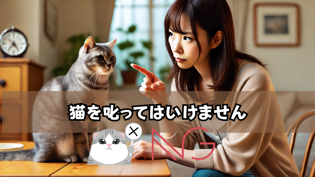 猫を叱ってはいけません