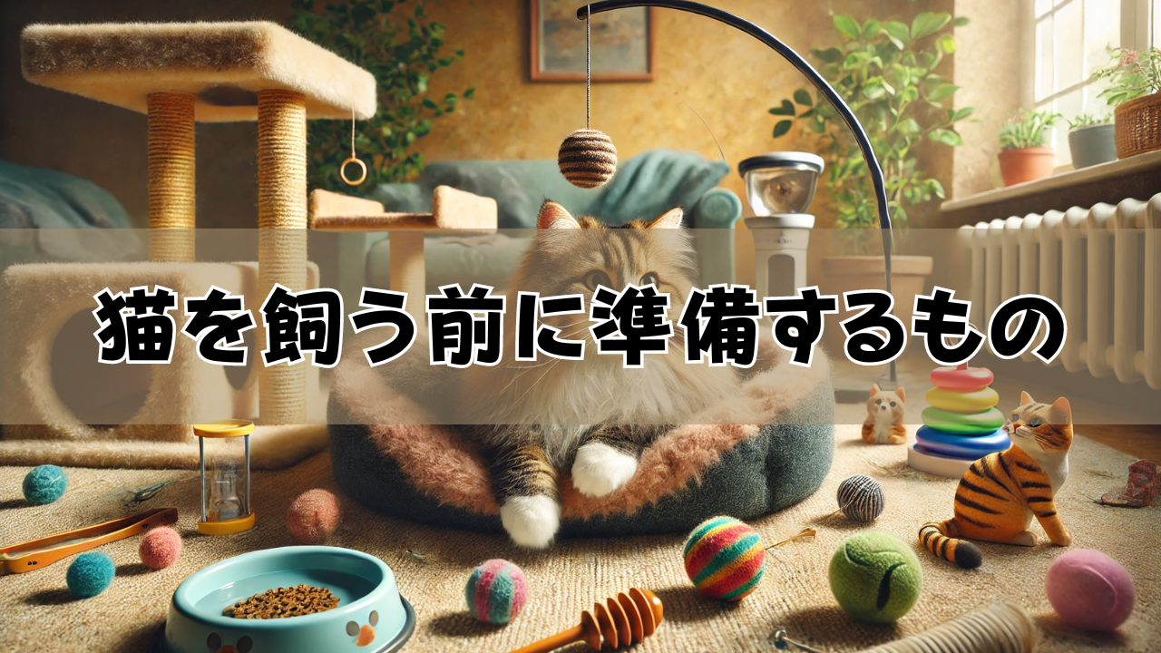 猫を飼う前に準備するもの