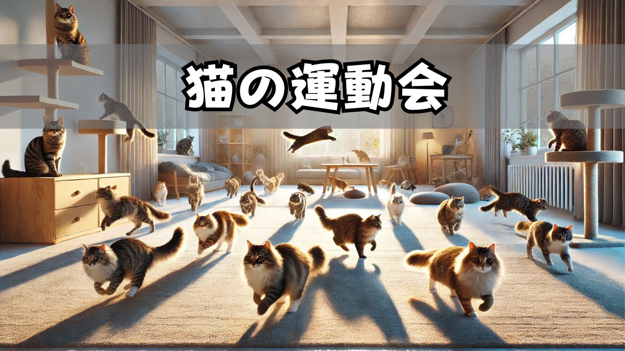 猫の運動会