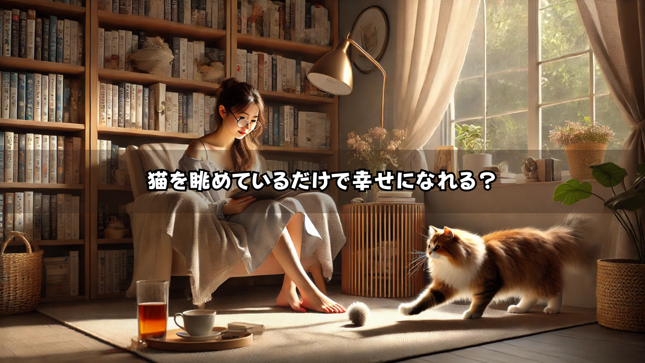 猫を眺めているだけで幸せになれる？